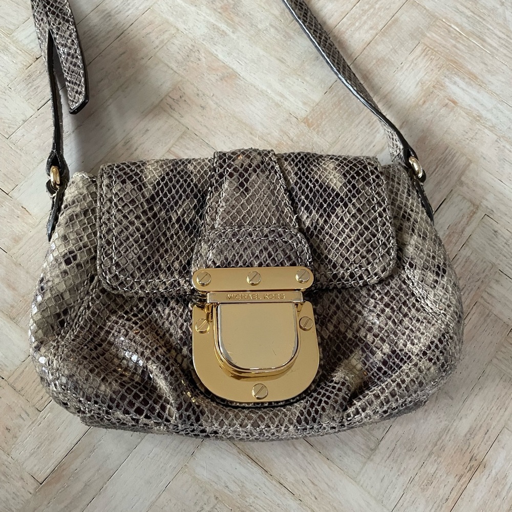 Michael Kors Crossbody Snake Skin Purse